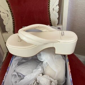 Free People - Jeffrey Campbell Luau Cream Platforms - Size 6.5 - Worn once!